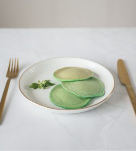 GREEN ravioli