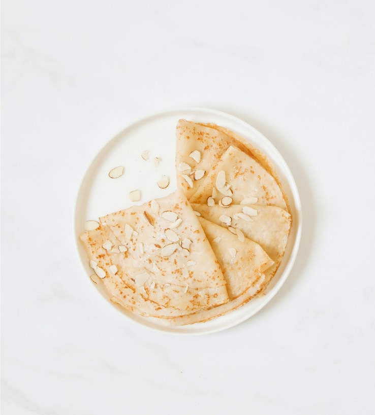 Almond Crepe from Rice Flour