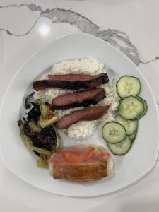 Korean Style Wagyu Flat Iron Steaks with Soy Ginger Sauce