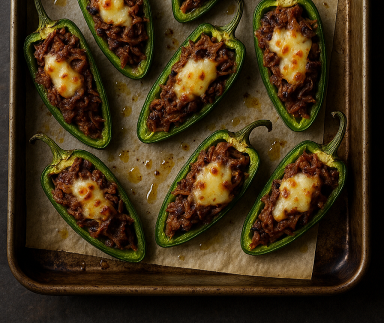 Brisket-Stuffed Jalapeño Poppers