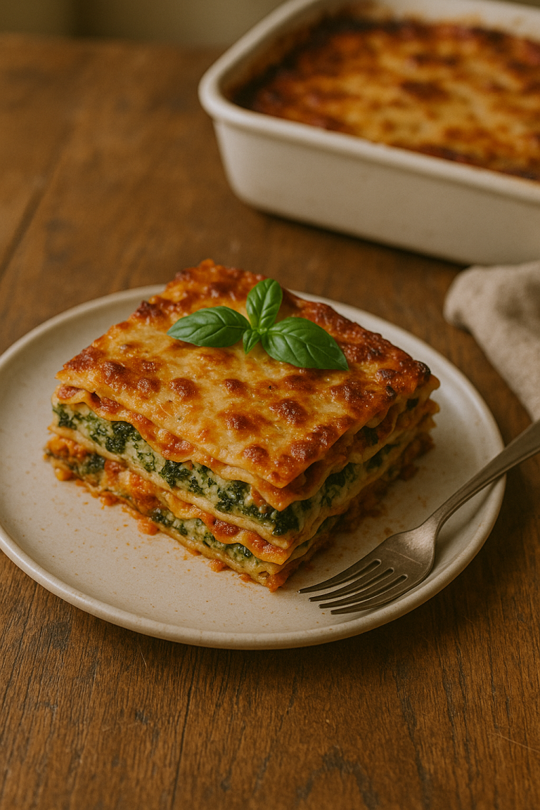 Shavuot Spinach-Ricotta Lasagna