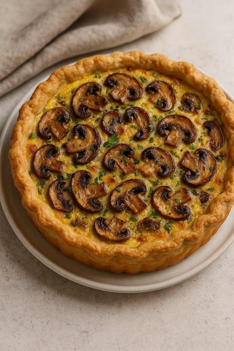 Mushroom Gruyère Tart